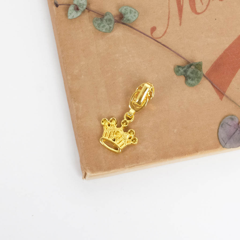 3mm Gold-Plated Crown Slider Clasp - Maison Klem